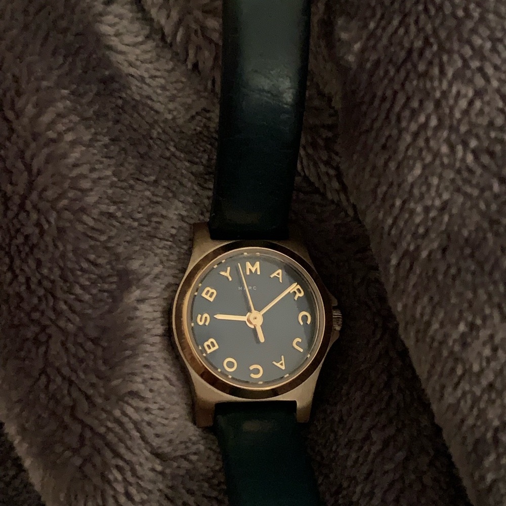 Marc by Marc Jacobs forest green leather watch